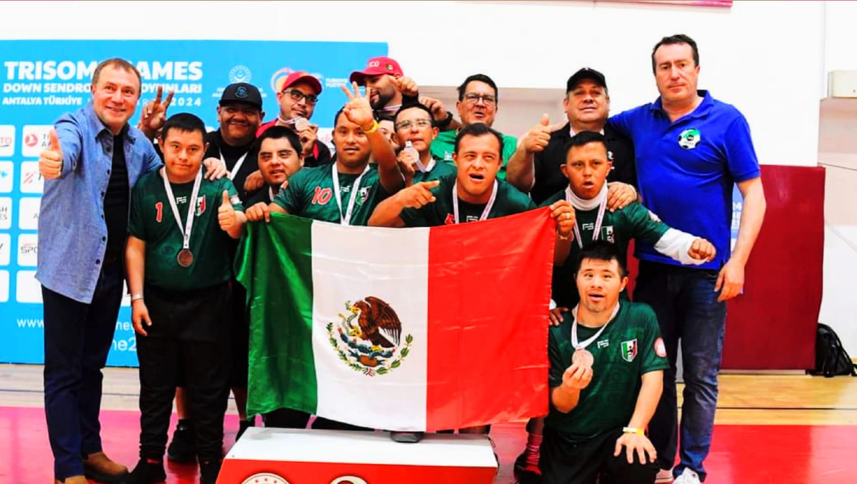 México gana medalla de bronce en Futsal Down (Facebook Seleccion Nacional de Futsal Down Femede)