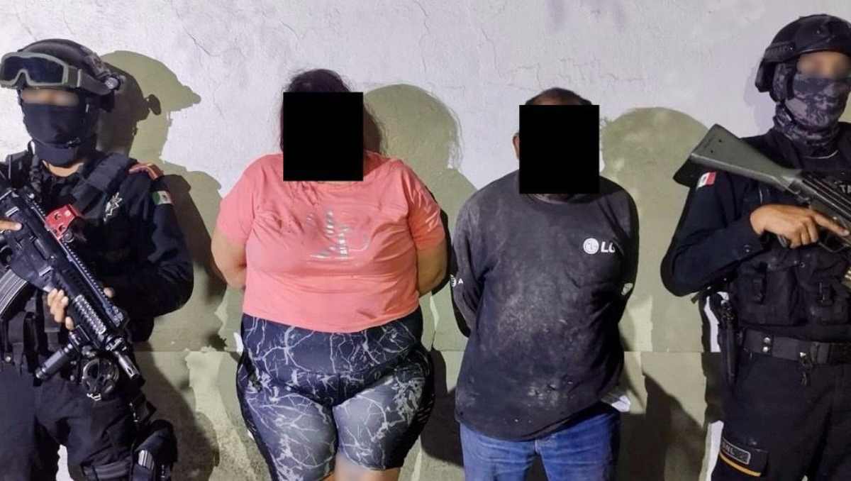 Los detenidos fueron identificados como Crescencio “N”, de 48 años, y Lesly “N”, de 27 | Especial