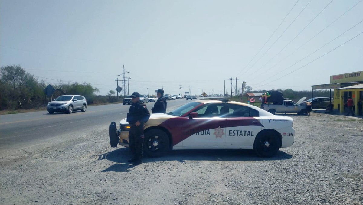 Guardia Estatal vigila las carreteras de Tamaulipas. (SSP)