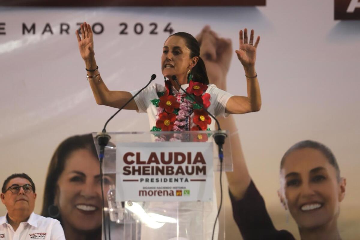 Sheinbaum estuvo acompañada por Gerardo Fernández Noroña y Ricardo Monreal | Jorge Carballo
