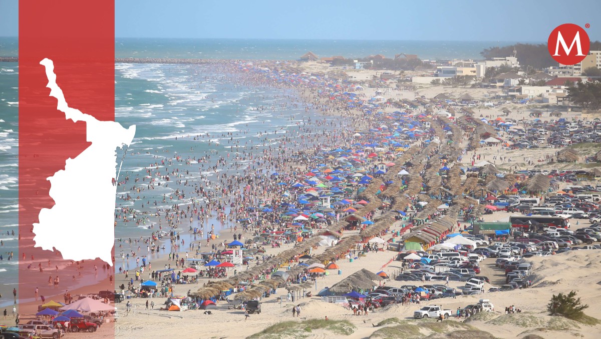 Afluencia a Playa Miramar en las vacaciones de Semana Santa en 2024. (Yazmín Sánchez)