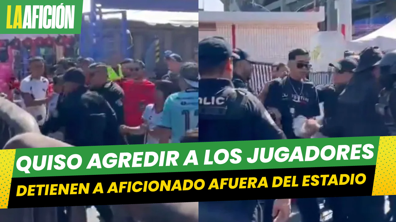 Detienen a aficionado por lanzar objetos contra autobús de Querétaro