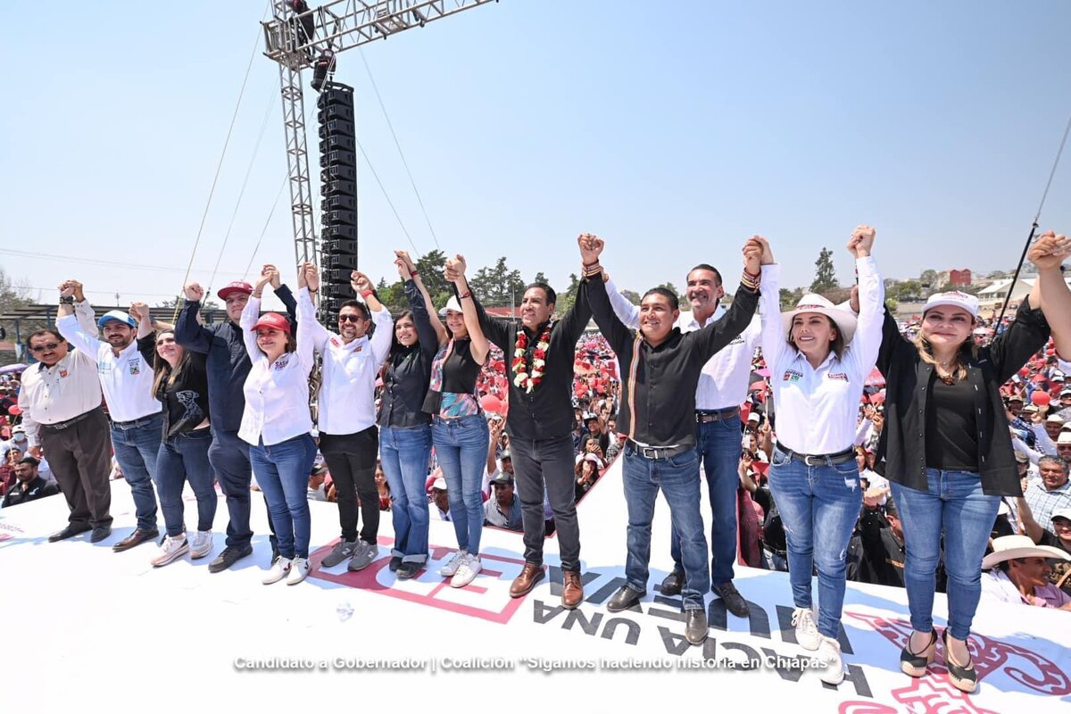 Eduardo Ramírez Aguilar, candidato a la gubernatura de Chiapas.