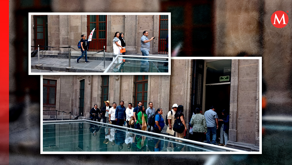 Integrantes de la CNTE llegan a Palacio Nacional | Especial