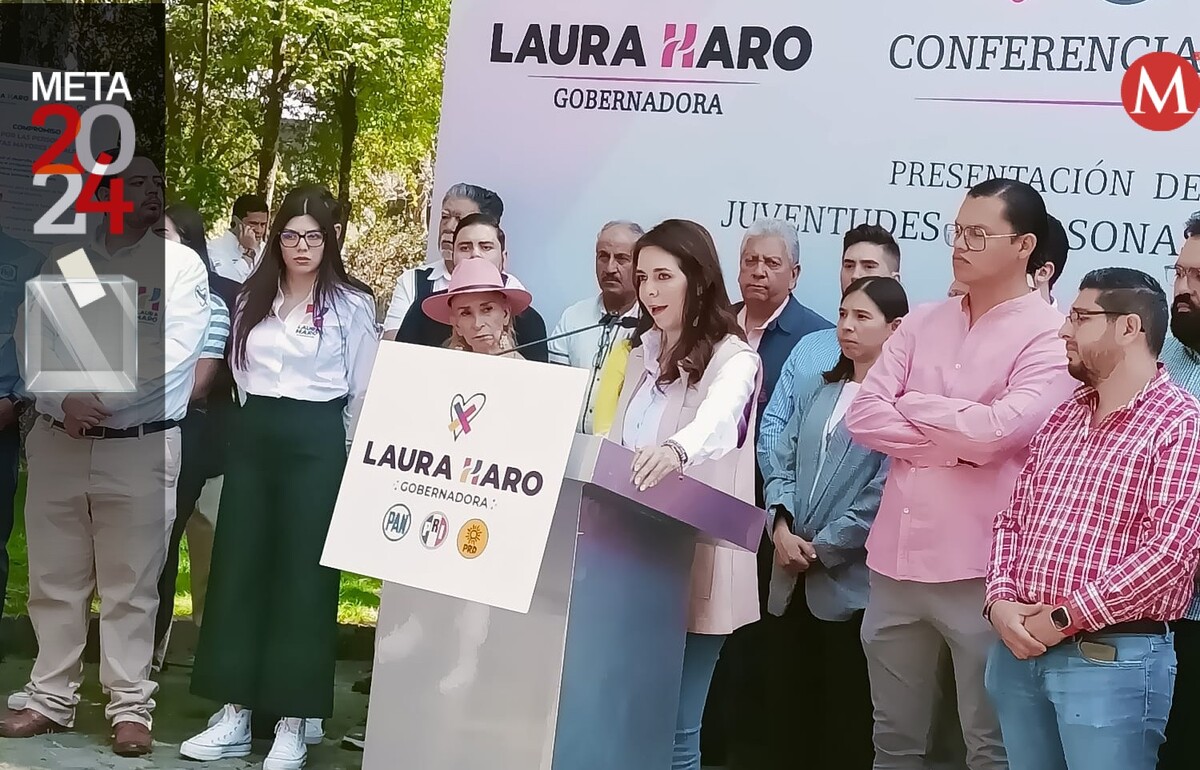 Laura Haro presentó su  agenda de juventudes y adultos mayores. (Josefina Ruíz)