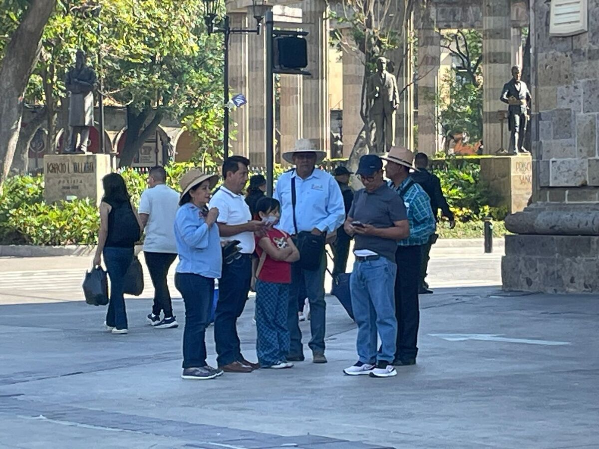 Visitantes del Centro de Guadalajara. (Roberto Hurtado)
