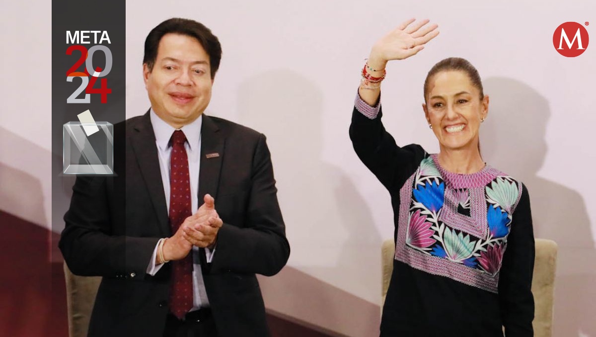 La candidata morenista a al Presidencia y el dirigente nacional del partido en una conferencia. | Cuartoscuro