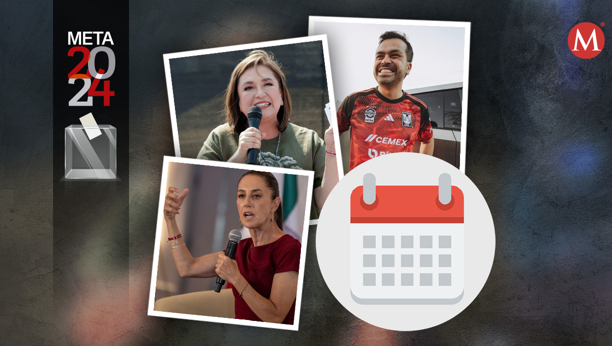 Los candidatos a la Presidencia siguen en su gira de campaña por el país el 2 de abril. | Diseño Milenio