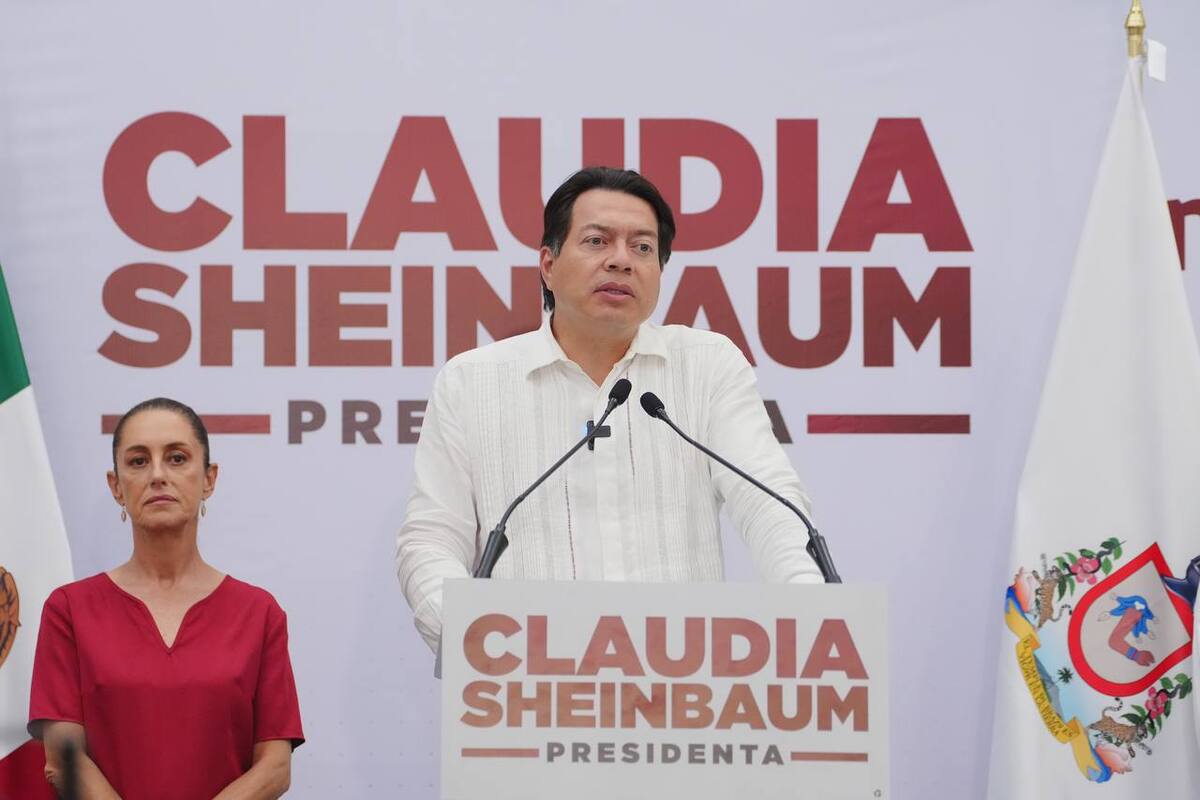 Mario Delgado y Claudia Sheinbaum en Colima [Foto: Especial]