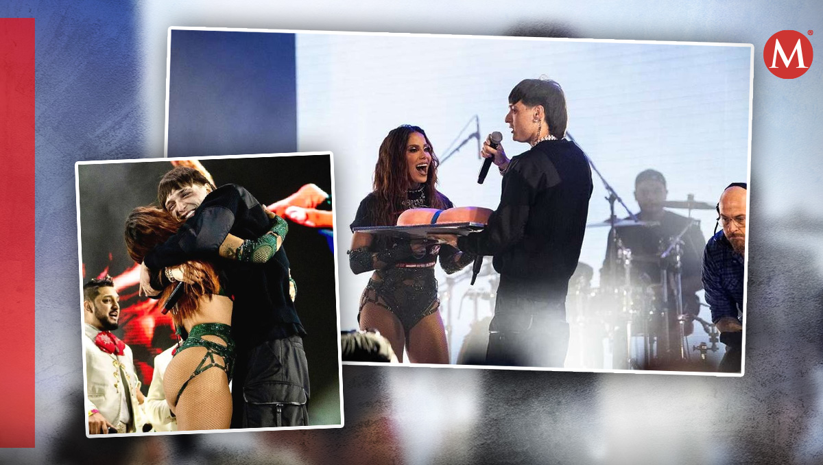 Peso Pluma le dio un gran regalo de cumpleaños a Anitta durante Pal Norte 2024.