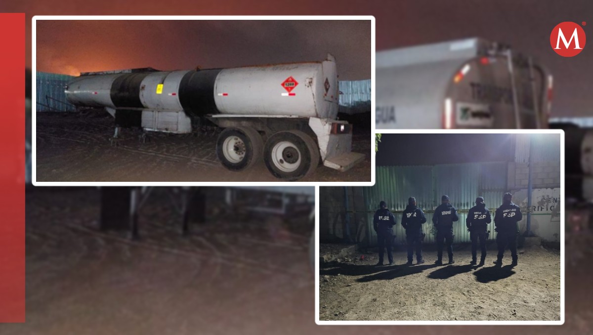Aseguran contenedores con hidrocarburo durante un operativo en Hidalgo