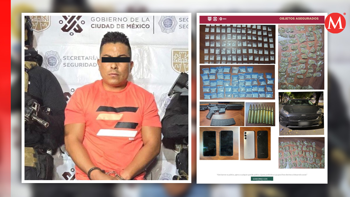 Detienen a "El Cyndy", cabecilla del cártel de Tláhuac. (Diseño: Milenio)