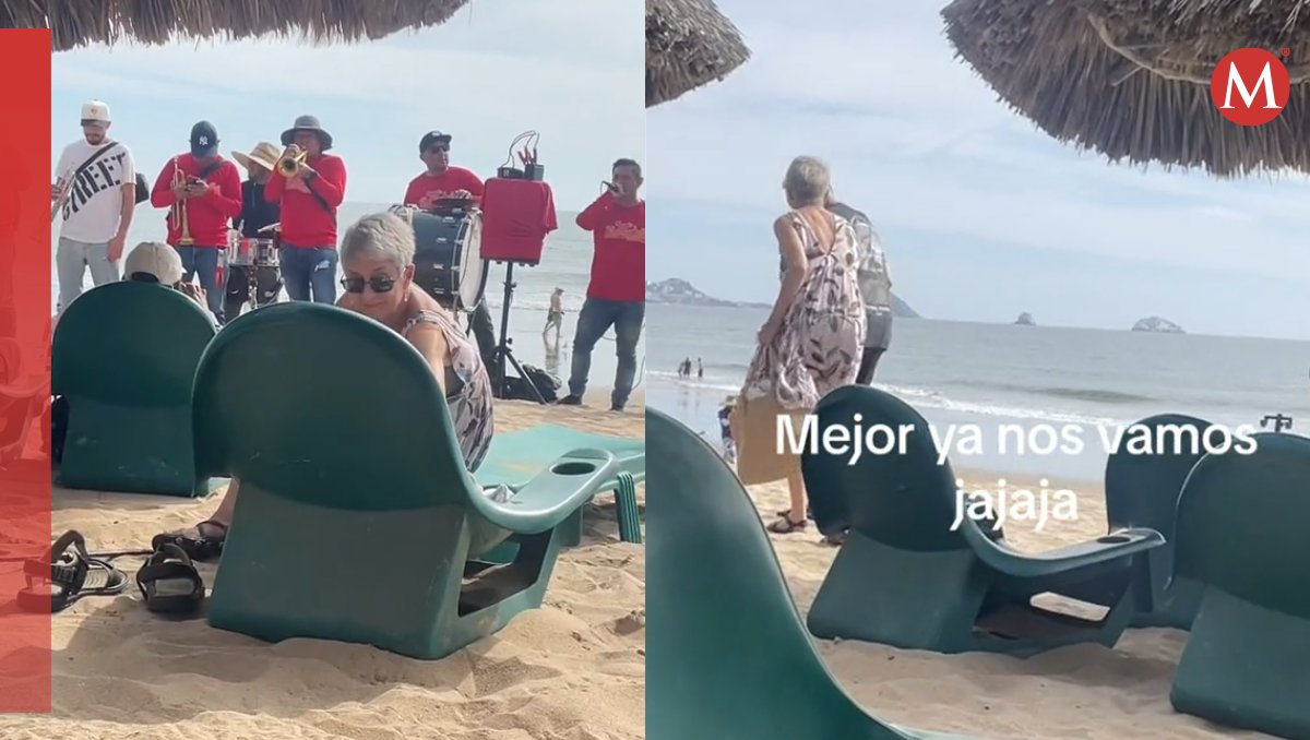 Pareja se va molesta de la playa por ruido de banda | Especial