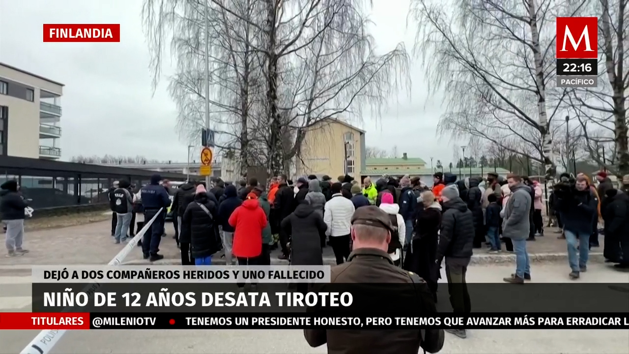Tiroteo escolar en Finlandia, niño de 12 años causa muerte y heridos
