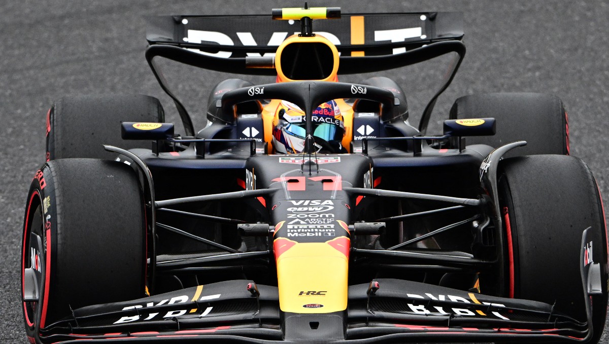 'Checo' Pérez termina en segundo lugar tras la Práctica Libre 1 del GP de Japón (AFP)