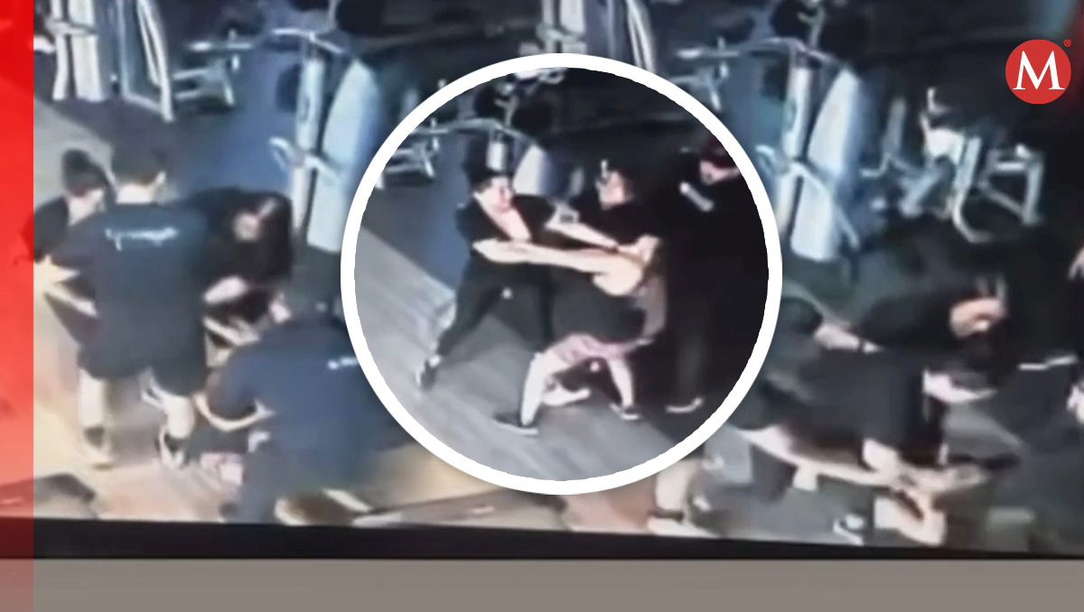 Pelea en gimnasio de San Jerónimo en Monterrey / Especial