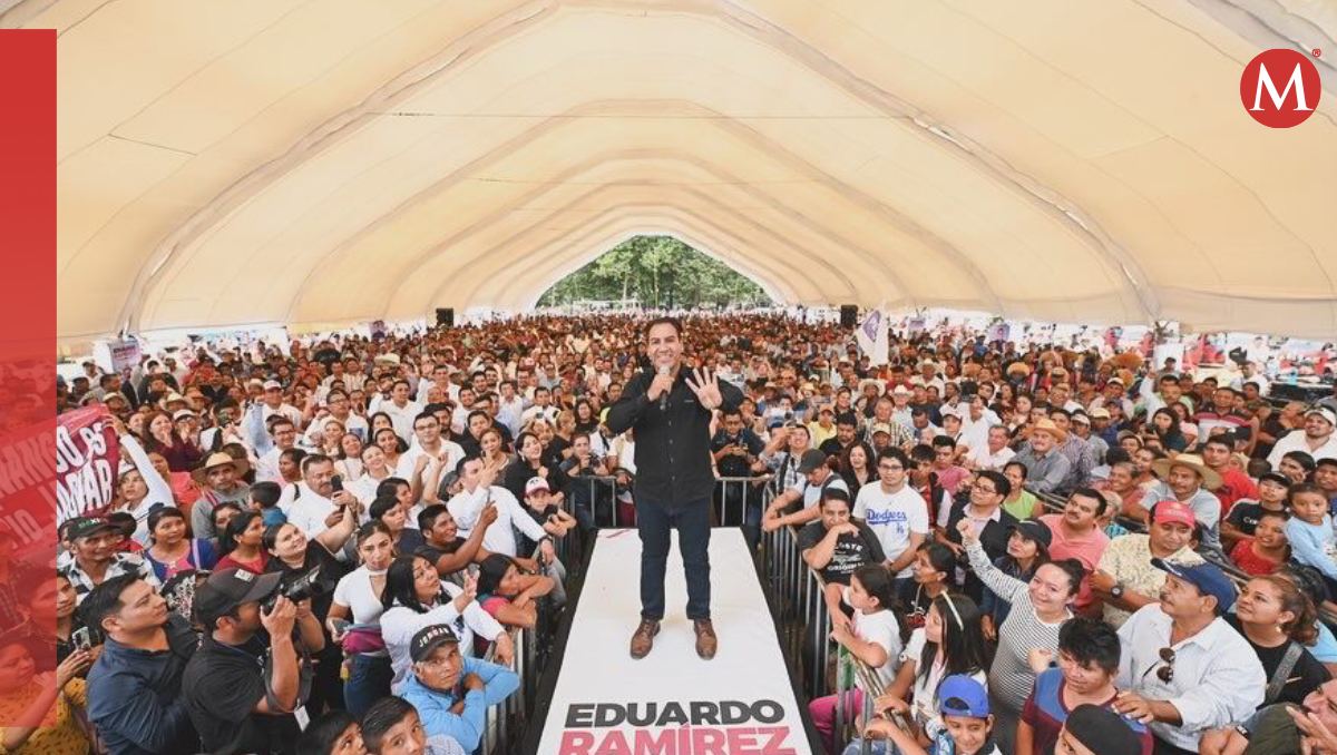 El candidato a la gubernatura de Chiapas visitó municipios en labores de campaña.