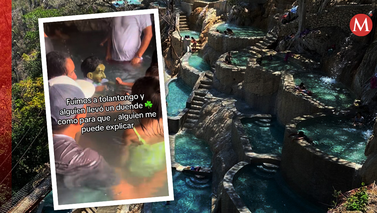 Captan pequeña criatura en Grutas de Tolantongo