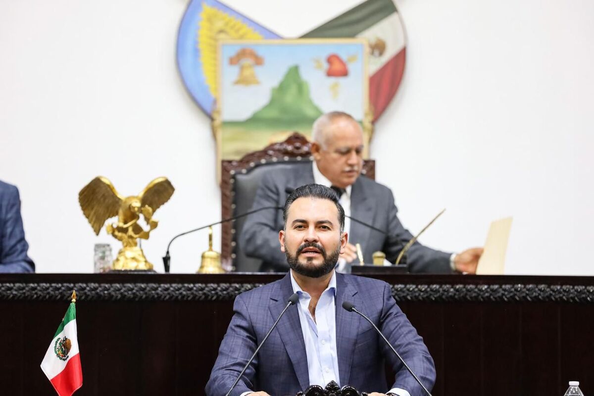 El diputado Alejandro Enciso defiende en el Congreso la importancia de proteger a la niñez (Cortesía)