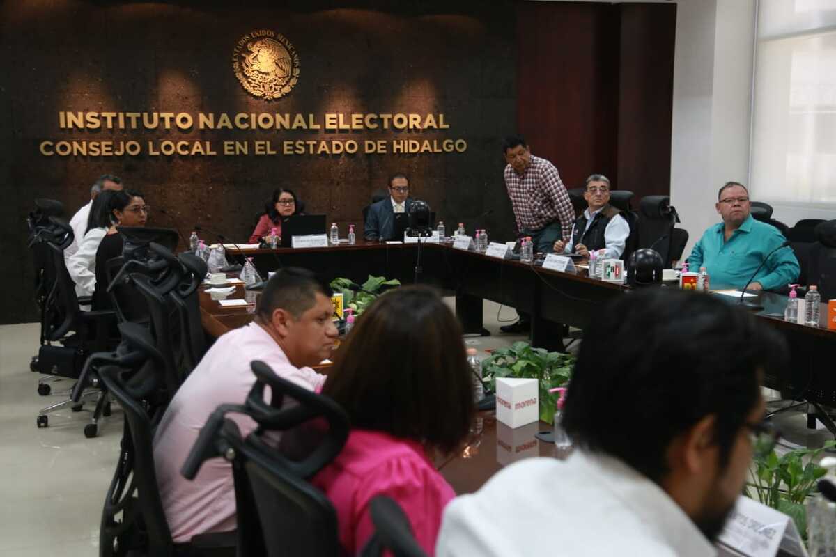 Junta Local del INE en Hidalgo. (Jorge Sánchez)