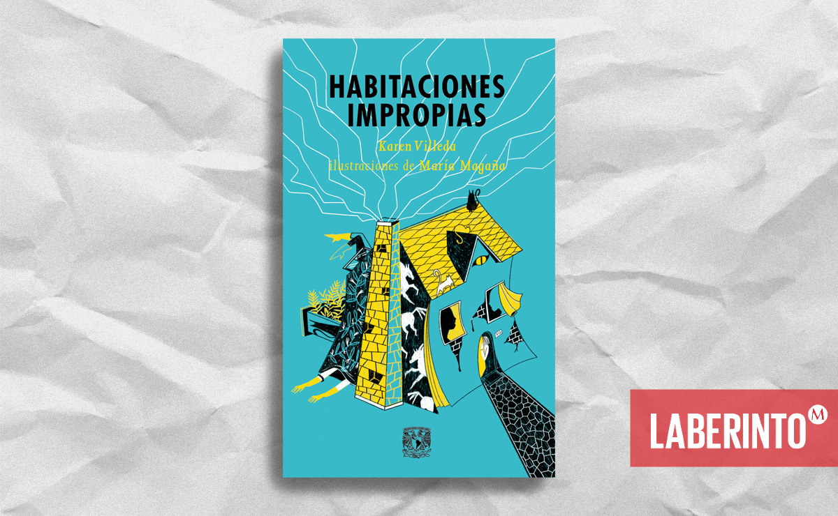 Portada de 'Habitaciones impropias', de Karen Villeda. (UNAM)