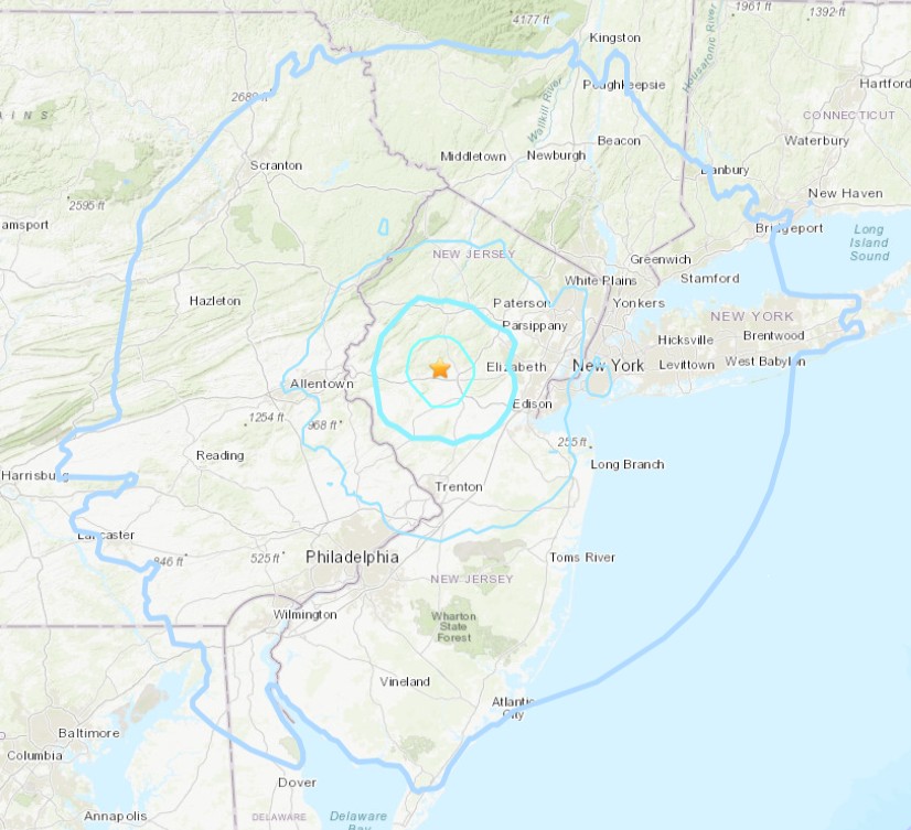 Mapa del sismo