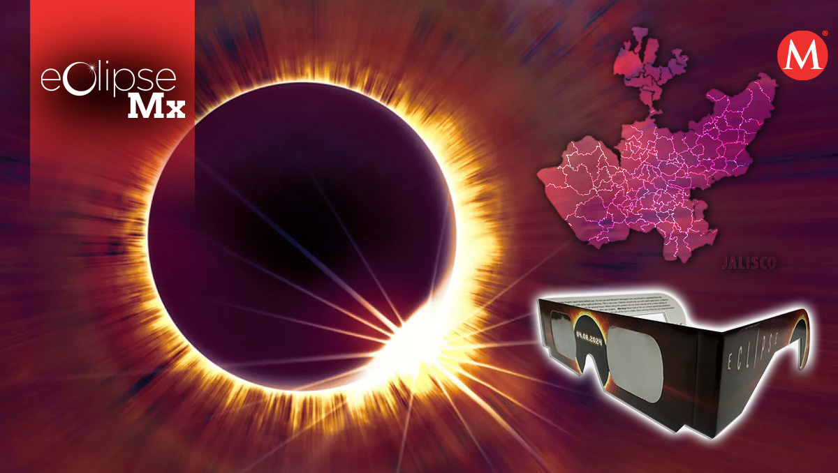 Conoce la mejor hora del eclipse en Jalisco (Fotos: Especial | Diseño: Adlemi Romero Vilchis)