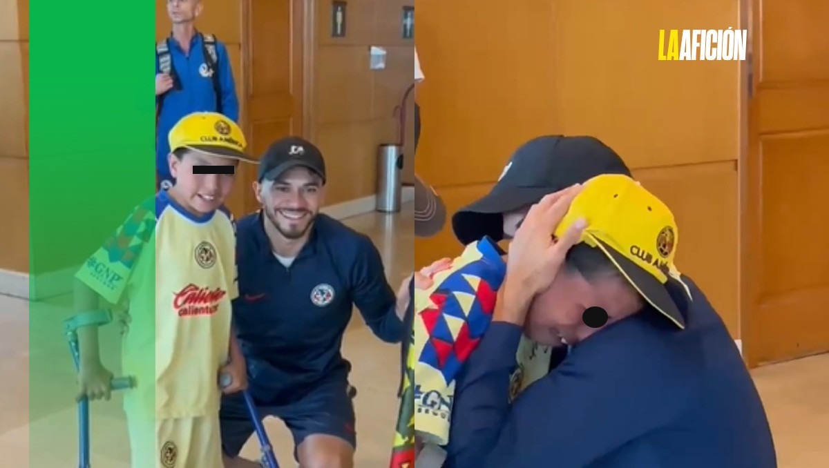 Henry Martín cumple el sueño de Brian (X @ClubAmerica)