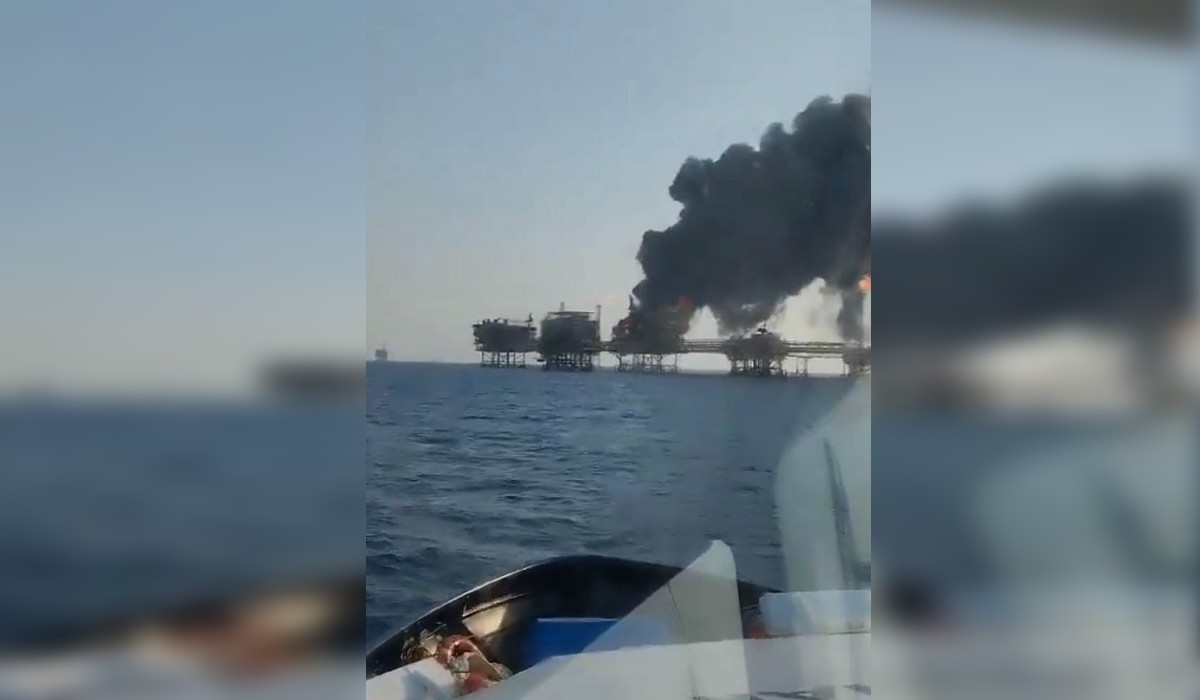 Incendio en plataforma Akal-Bravo.
