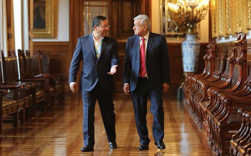 Andrés Manuel López Obrador y Luis Alberto Arce. | Foto: Especial.