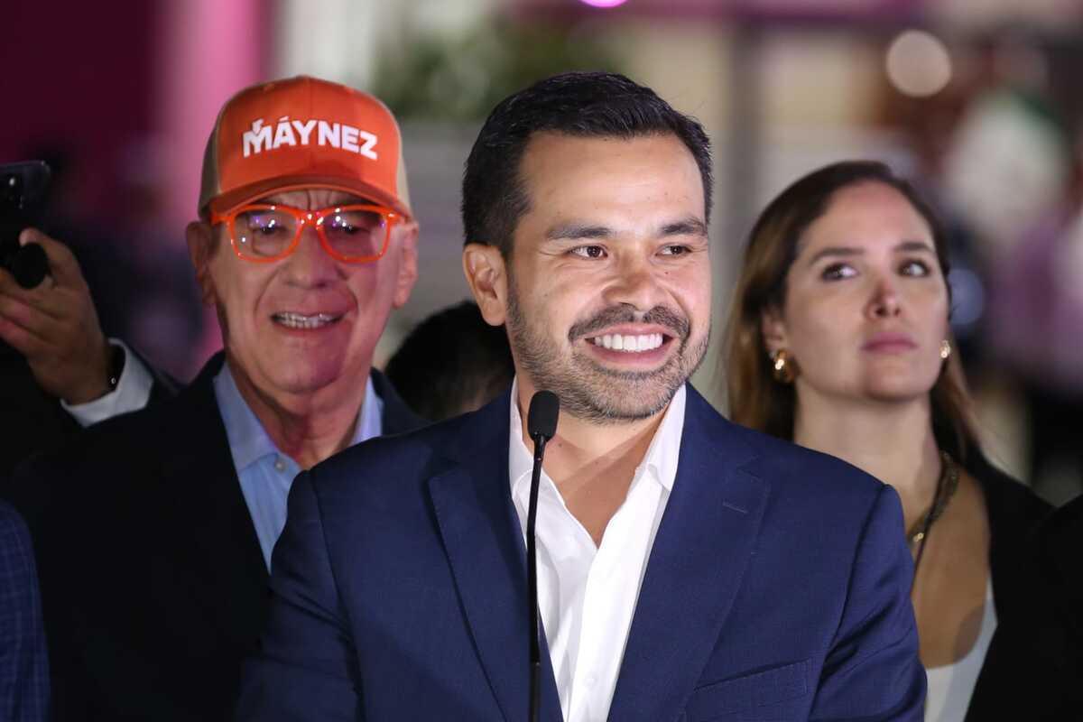 El candidato Jorge Álvarez Máynez después del debate. | Ariana Pérez