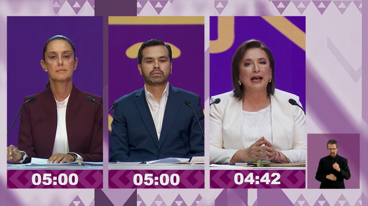 Candidatos a la presidencia de México en primer debate presidencial
