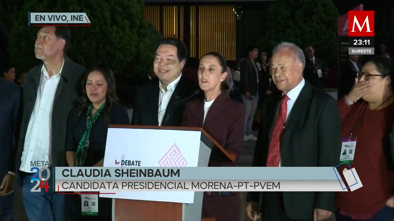 Claudia Sheinbaum tras el debate: 'Ganamos y representamos avanzar con la transformación'