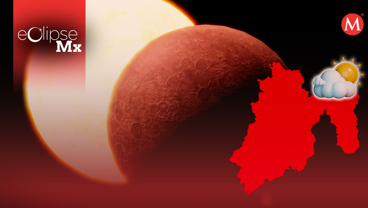 Clima en Edomex durante el eclipse. Foto: (MILENIO)