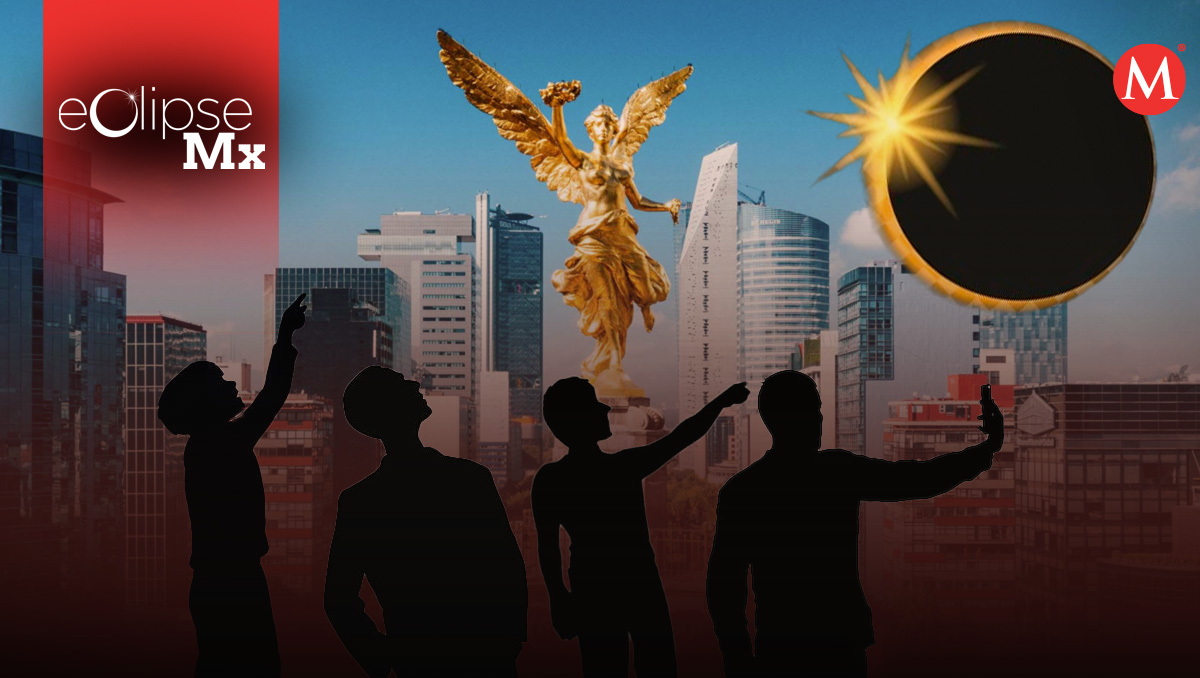 El eclipse podrá verse desde toda la República, aunque en diferentes grados. | Diseño: Milenio