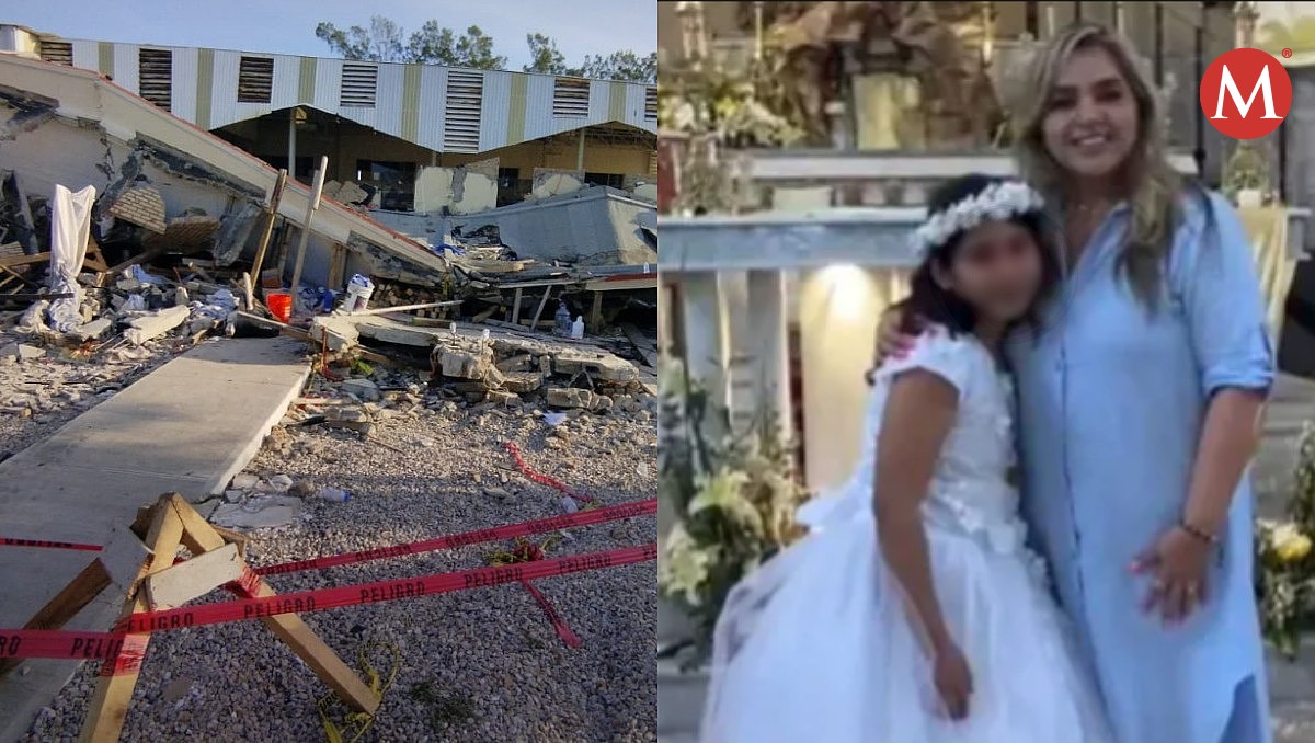 Niña sobreviviente de derrumbe de iglesia en Ciudad Madero