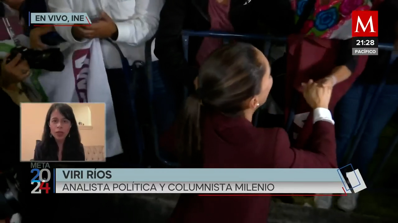 Viri Ríos destaca la tranquilidad de Claudia Sheinbaum ante golpes en el debate