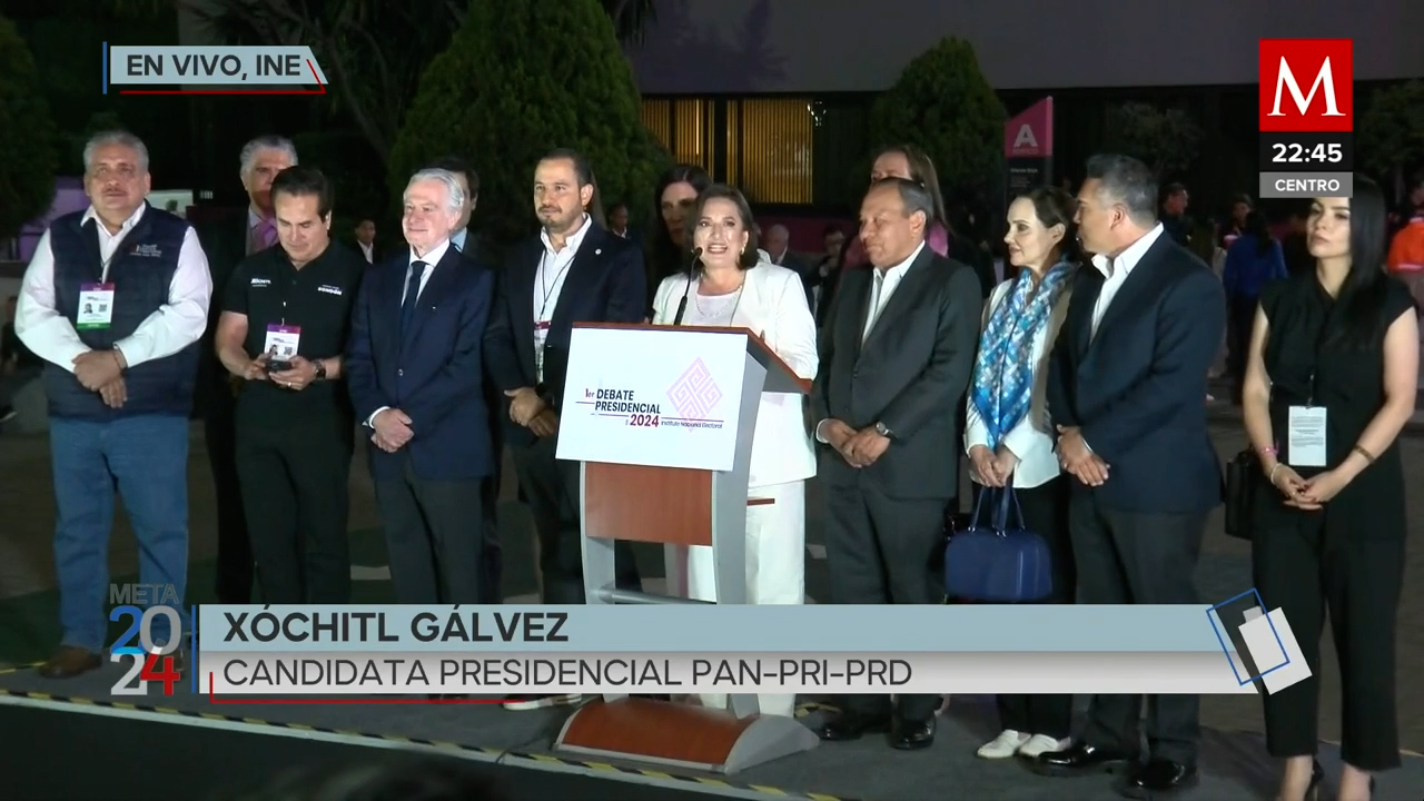 Xóchitl Gálvez en el debate presidencial, 'Vamos a poner a México de pie'