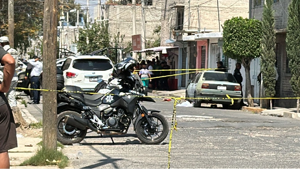 Acordonan zona del ataque en Valle de Chalco. Foto: (Especial)