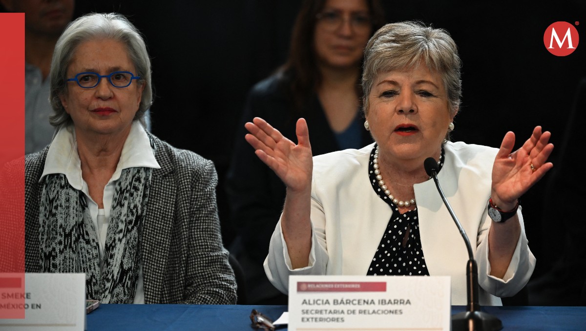 Alicia Bárcena reconoció a la embajadora Raquel Serur. | AFP