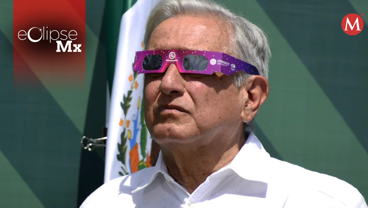 AMLO observó eclipse desde Mazatlán | Cortesía