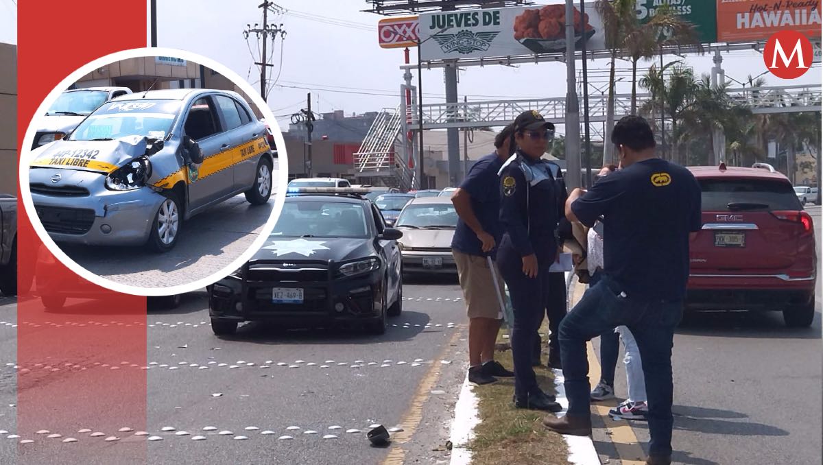 Mujer es atropellada en Avenida Hidalgo de Tampico. (Sandra Sosa)