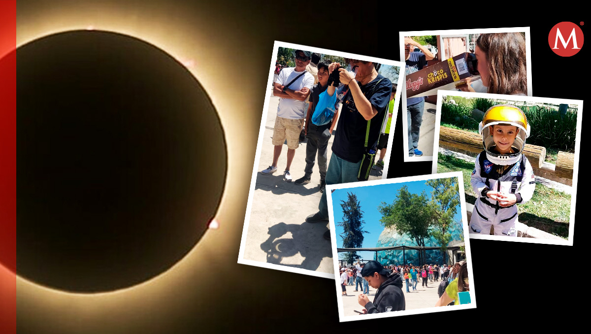 Tapatíos paran sus labores para presenciar el eclipse solar total