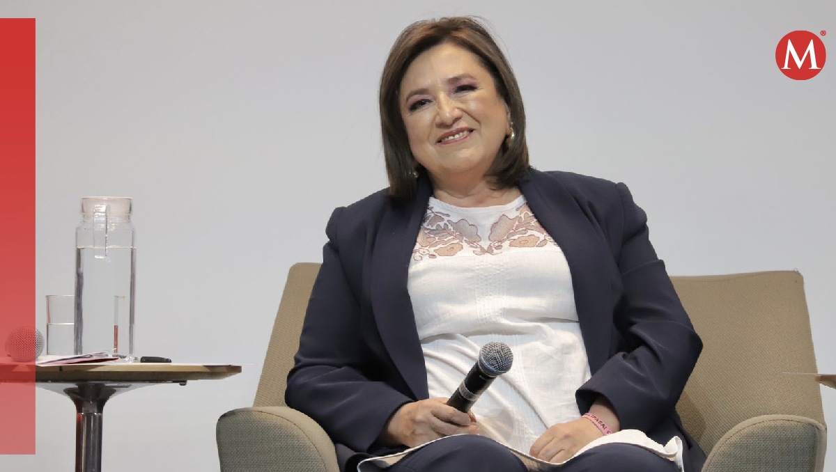 Xóchitl Gálvez, candidata presidencial por Fuerza y Corazón por México en el foro de la IBERO. | Ariel Ojeda