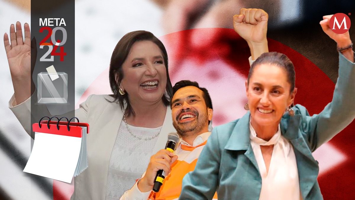 Los candidatos a la Presidencia se encuentran de gira en su campaña electoral previo a los comicios. | Diseño: Milenio