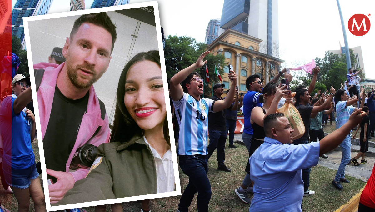 Joven Debanhi se toma foto con Lionel Messi en Monterrey / Especial