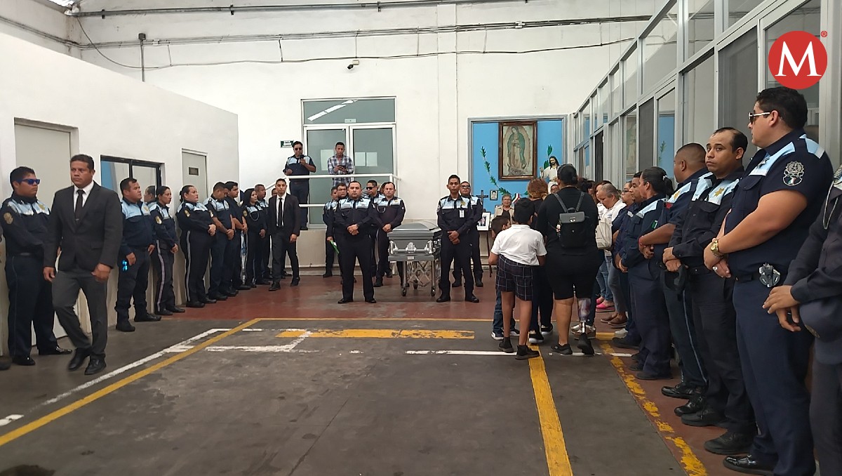 Dan último pase de lista a auxiliar de Tránsito de Tampico tras perder la vida por enfermedad. (Sandra Sosa)