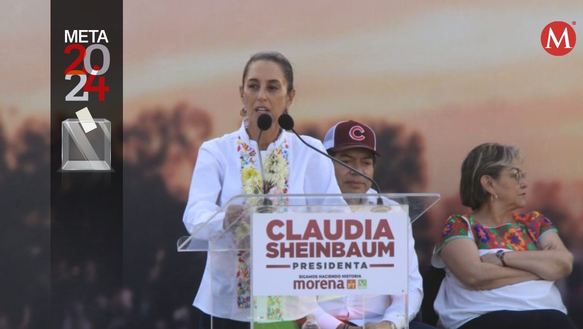 Sheinbaum realiza campaña en Lerma. Foto: (Iván Carmona)