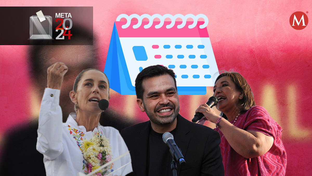Los candidatos presidenciales continuarán con su gira por el país antes de las elecciones del 2 de junio. | Diseño: Margarita Salmoran
