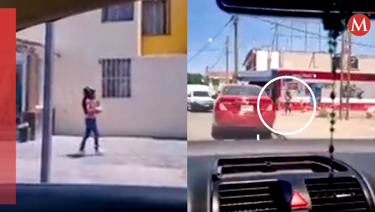 Niña se protege del eclipse de manera peculiar. | ESPECIAL